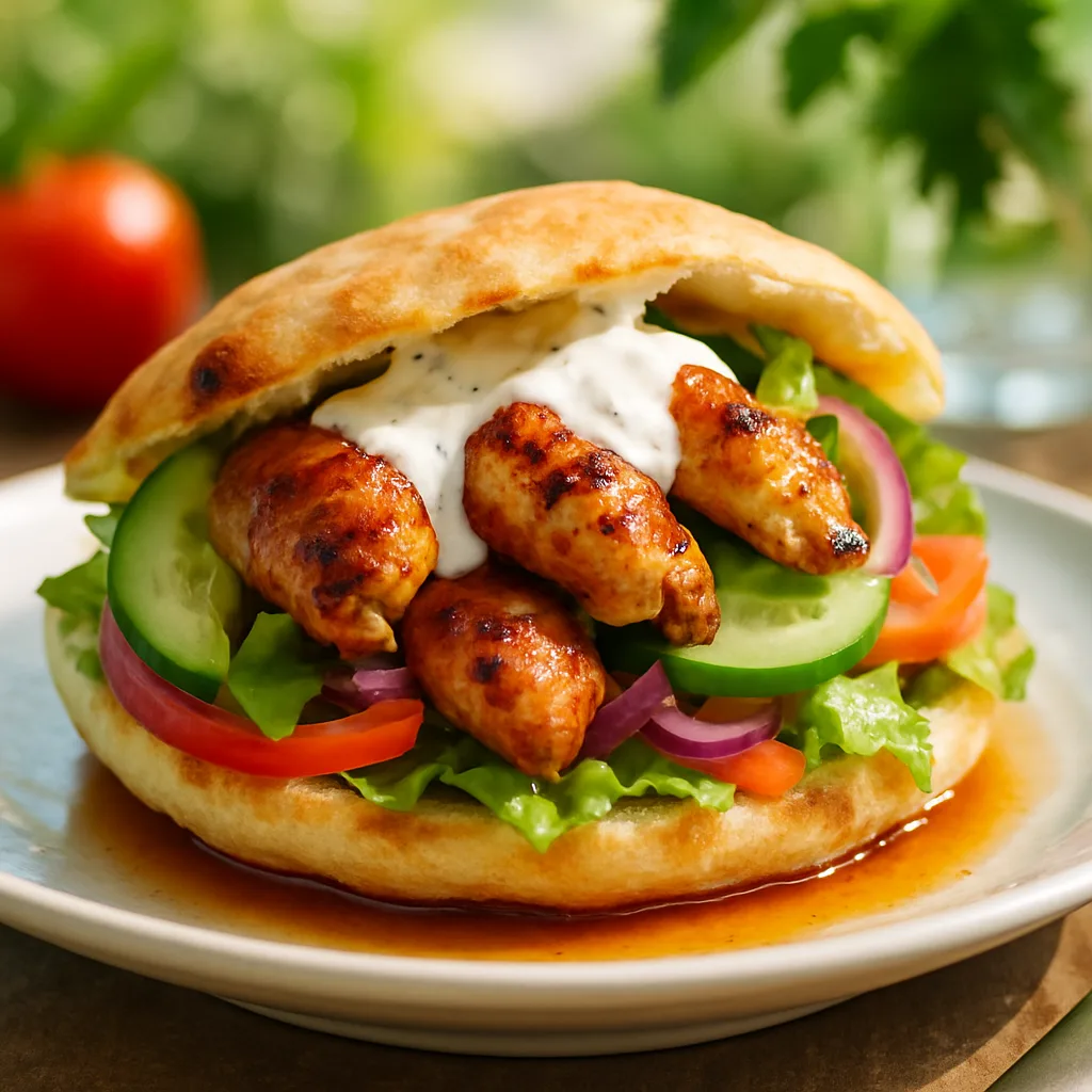 Domaći pileći kebab u lepinji