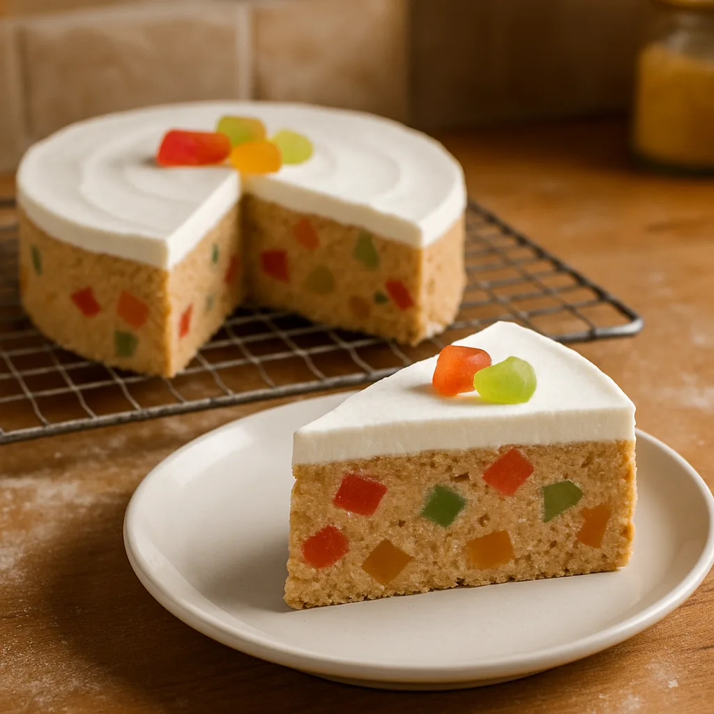 Plazma torta sa žele bombonama i šlagom